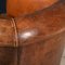 20th Century Dutch Sheepskin Leather Tub Chair 23