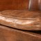 20th Century Dutch Sheepskin Leather Tub Chair 20