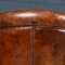 20th Century English Sheepskin Leather Tub Chairs, Set of 2 26