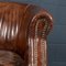 20th Century English Sheepskin Leather Tub Chairs, Set of 2, Image 9