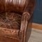 20th Century English Sheepskin Leather Tub Chairs, Set of 2 8