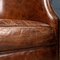 20th Century English Sheepskin Leather Tub Chairs, Set of 2, Image 24