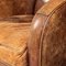 20th Century Art Deco Style Dutch Sheepskin Leather Club Chairs, Set of 2 13