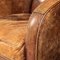 20th Century Art Deco Style Dutch Sheepskin Leather Club Chairs, Set of 2, Image 13