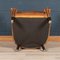 20th Century Dutch Sheepskin Leather Tub Chair 6