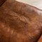 20th Century Dutch Sheepskin Leather Tub Chair 20