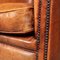 20th Century Dutch Sheepskin Leather Club Chairs, Set of 2 14