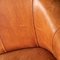20th Century Dutch Tan Sheepskin Leather 2-Seat Sofa 32