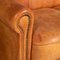 20th Century Dutch Tan Sheepskin Leather 2-Seat Sofa 8