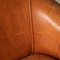 20th Century Dutch Tan Sheepskin Leather 2-Seat Sofa 35