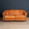 20th Century Dutch Tan Sheepskin Leather 2-Seat Sofa 2