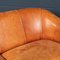 20th Century Dutch Tan Sheepskin Leather 2-Seat Sofa 34