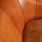 20th Century Dutch Tan Sheepskin Leather 2-Seat Sofa 37