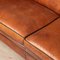 20th Century Art Deco Style Dutch Tan Sheepskin Leather 2-Seat Sofa 15