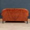 20th Century Art Deco Style Dutch Tan Sheepskin Leather 2-Seat Sofa 4