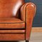 20th Century Art Deco Style Dutch Tan Sheepskin Leather 2-Seat Sofa, Image 8