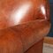 20th Century Art Deco Style Dutch Tan Sheepskin Leather 2-Seat Sofa 19