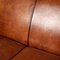 20th Century Art Deco Style Dutch Tan Sheepskin Leather 2-Seat Sofa 16