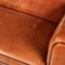 20th Century Art Deco Style Dutch Tan Sheepskin Leather 2-Seat Sofa 11