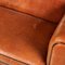 20th Century Art Deco Style Dutch Tan Sheepskin Leather 2-Seat Sofa, Image 11
