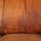 20th Century Dutch Tan Sheepskin Leather 2-Seat Sofa 17