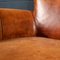 20th Century Dutch Tan Sheepskin Leather 2-Seat Sofa 20
