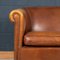 20th Century Dutch Tan Sheepskin Leather 2-Seat Sofa, Image 11