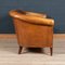 20th Century Dutch Tan Sheepskin Leather 2-Seat Sofa 5