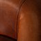 20th Century Dutch Tan Sheepskin Leather 2-Seat Sofa 16