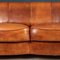 20th Century Dutch Tan Sheepskin Leather 2-Seat Sofa 17