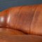 20th Century Dutch Tan Sheepskin Leather 2-Seat Sofa 24