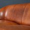 20th Century Dutch Tan Sheepskin Leather 2-Seat Sofa, Image 24