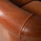 20th Century Dutch Tan Sheepskin Leather 2-Seat Sofa 28