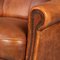 20th Century Dutch Tan Sheepskin Leather 2-Seat Sofa 9