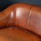 20th Century Dutch Tan Sheepskin Leather 2-Seat Sofa 15