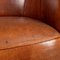 20th Century Dutch Tan Sheepskin Leather 2-Seat Sofa 20