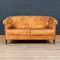 20th Century Dutch Tan Sheepskin Leather 2-Seat Sofa, Image 2