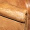 20th Century Dutch Tan Sheepskin Leather 2-Seat Sofa 7
