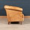 20th Century Dutch Tan Sheepskin Leather 2-Seat Sofa 4