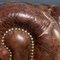 20th Century Brown Leather Chesterfield Sofa with Button Down Seats 8