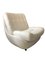 Fauteuil Bouclé Blanc de Atlantis, République Tchèque, 1960s 5