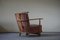 Mid-Century Danish Model 1590 Easy Chair in Oak by Fritz Hansen, 1940s 4