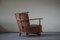 Mid-Century Danish Model 1590 Easy Chair in Oak by Fritz Hansen, 1940s, Image 4