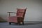 Mid-Century Danish Model 1590 Easy Chair in Oak by Fritz Hansen, 1940s 1