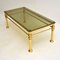 Vintage Brass & Glass Coffee Table, 1970s 7