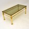 Vintage Brass & Glass Coffee Table, 1970s 3