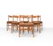 Chaises de Salon en Teck par HW Klein pour Bramin, Set de 6 3