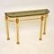 Vintage Brass & Glass Console Table, 1970s 2