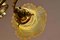 Lámpara de araña Jugendstil ajustable floral con pantallas de vidrio Pallme-König, Imagen 6
