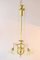 Jugendstil Adjustable Flower Chandelier with Pallme-König Glass Shades, Image 2